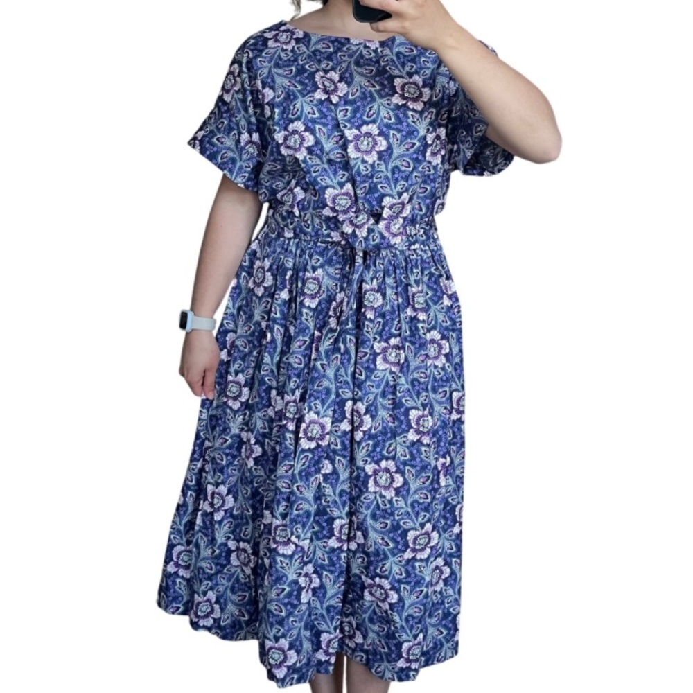 Talbots Floral Purple Dress